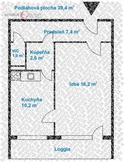 Na predaj 1-izbový byt v zaujímavej lokalite Košice-Dargovských hrdinov, ulica Tokajícka