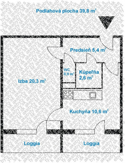 Na predaj 1-izbový byt na ulici Rovníková, Košice - Nad jazerom