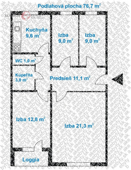 Na predaj 4-izbový byt na Havanskej ulici, Košice - Ťahanovce