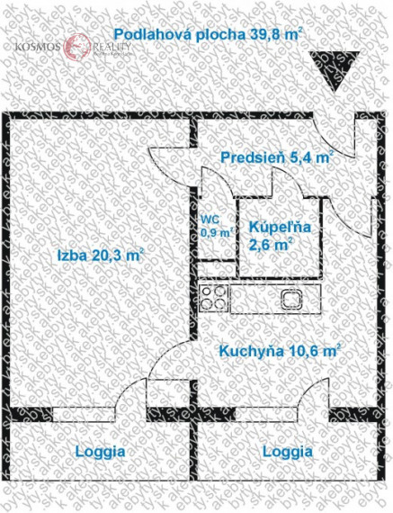Na predaj 1-izbový byt na Jantárovej ulici, Košice - Juh