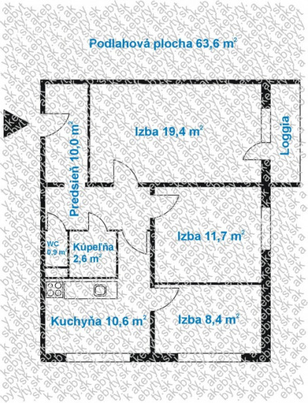 Na predaj 3-izbový byt Dargovských hrdinov, Bielocerkevská ulica