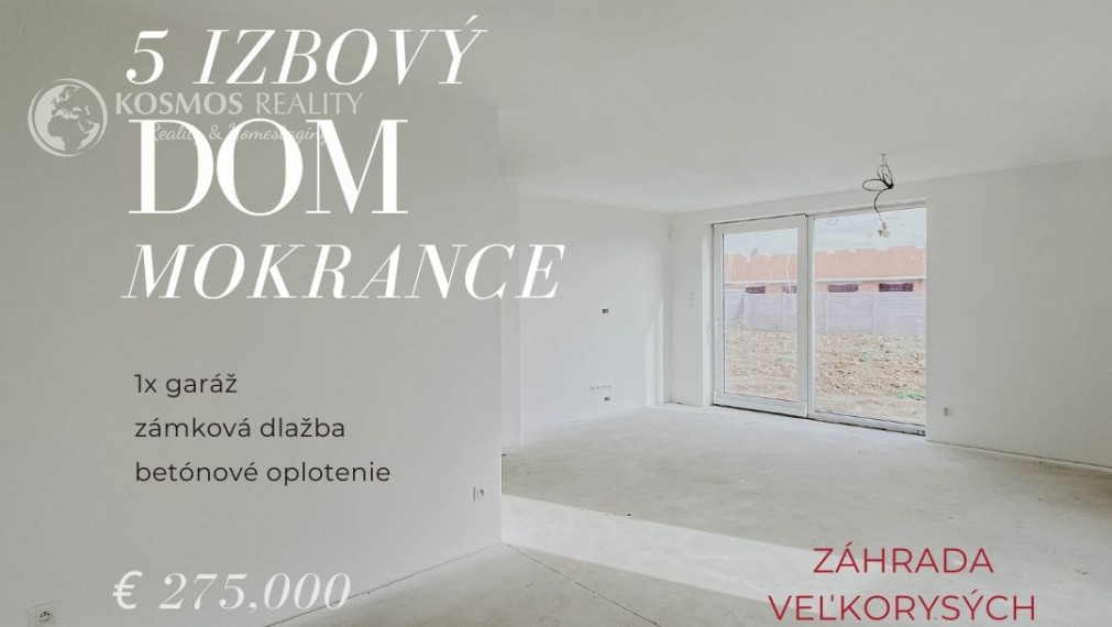 REZERVOVANE Na predaj 5izbový 2-podlažný holodom, garáž, Mokrance