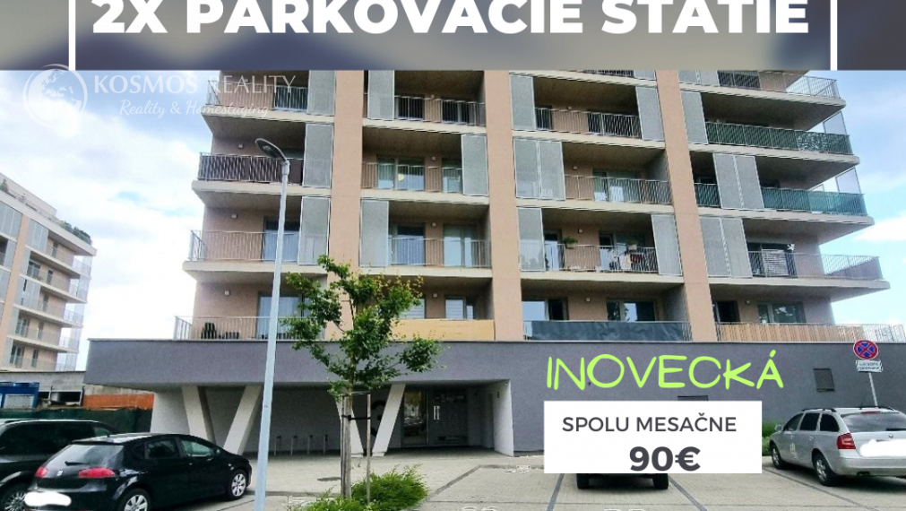 Na prenájom 2x parkovacie státie, Inovecká, Košice-Terasa