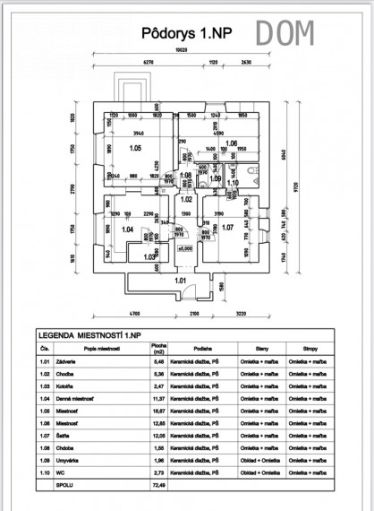 DOM na podnikateľské účely + sklad. hala - Opatovská cesta