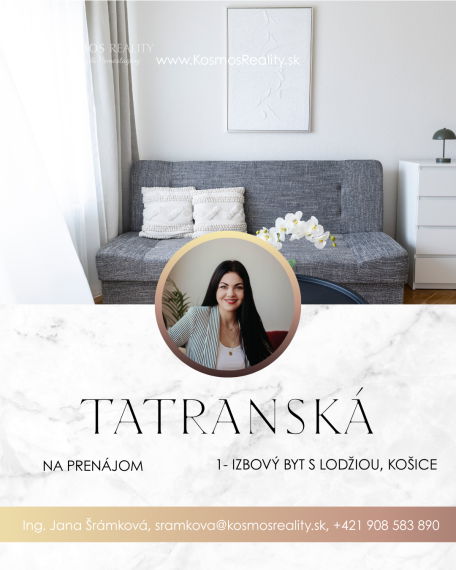 Na prenájom 1 izbový byt s krásnym výhľadom