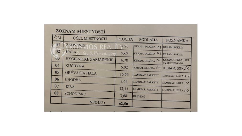 REZERVOVANE PREDAJ RD VALALIKY