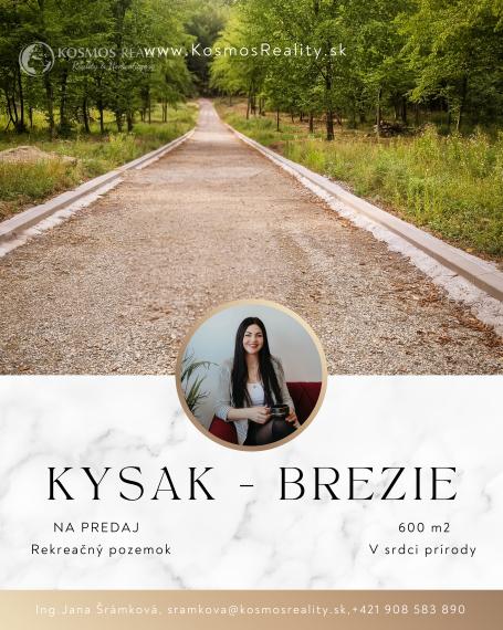 Na predaj pozemok, Kysak-Brezie