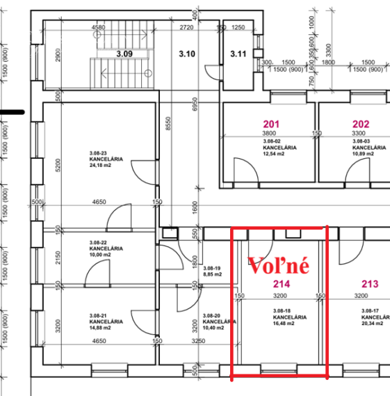 Kancelársky priestor s parkovaním, 16,5m2, Južná Trieda