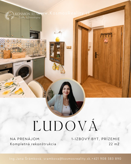 1 izbový, Ľudová, na prenájom, Košice-Západ
