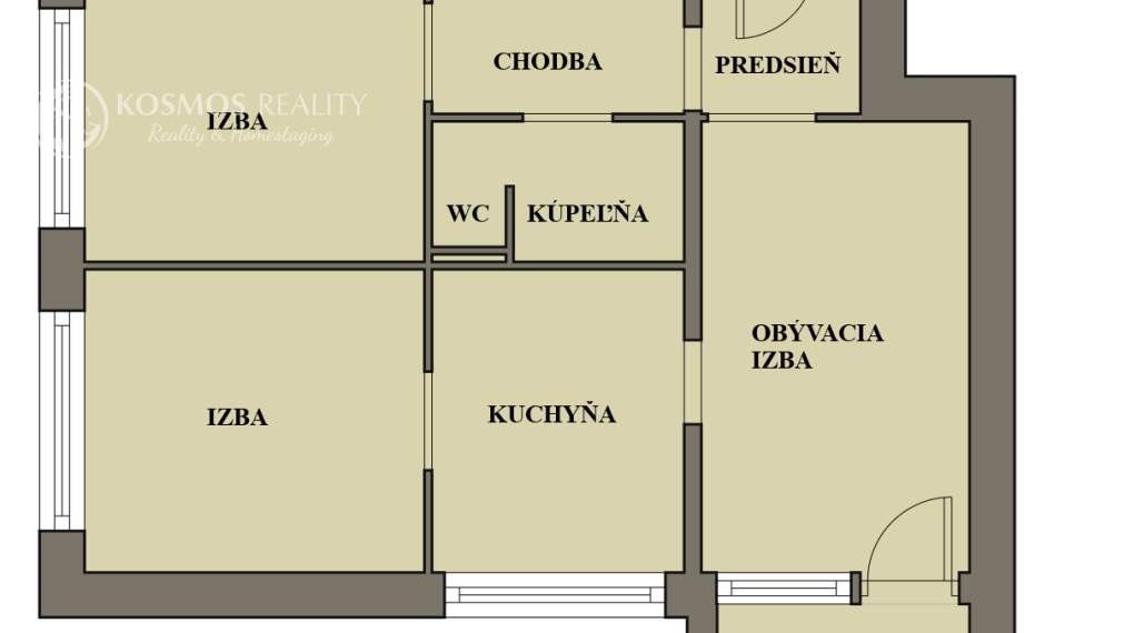 Priestranný 3-izbový byt s lodžiou, 75m2, KARPATSKÁ, Košice