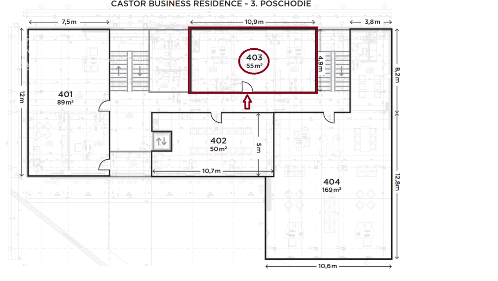 Reprezentatívny priestor, 55m2, Dunajská, Košice