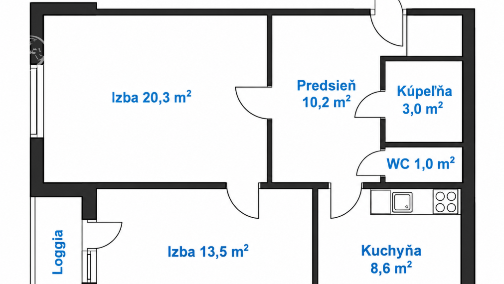 Na prenájom 2 izbový byt,Havanská, Košice