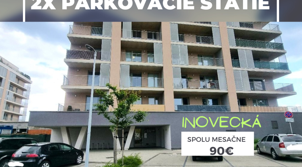 Na prenájom 2x parkovacie státie, Inovecká, Košice-Terasa.