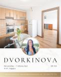 REZERVOVANE NA PREDAJ 1izbový byt na ul Dvorkinova 24 Košice - Furča