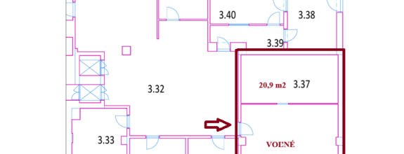 Kancelársky priestor s parkovaním, 73,5m2, Južná Trieda