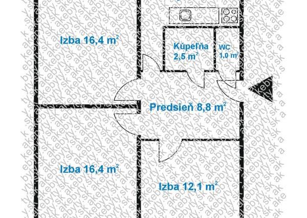 Na predaj 3-izbový byt Dargovských hrdinov, Bielocerkevská ulica