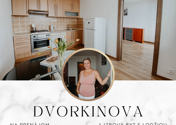 NA PRENÁJOM 1izbový byt na ul Dvorkinova 24 Košice - Furča