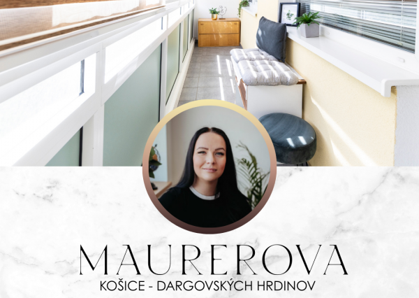Na predaj 3i byt s loggiou na Maurerovej ulici–Furča, Košice
