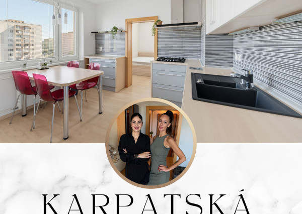 Priestranný 3-izbový byt s lodžiou, 75m2, KARPATSKÁ, Košice