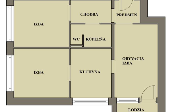 Priestranný 3-izbový byt s lodžiou, KARPATSKÁ, Košice - fotografia 18