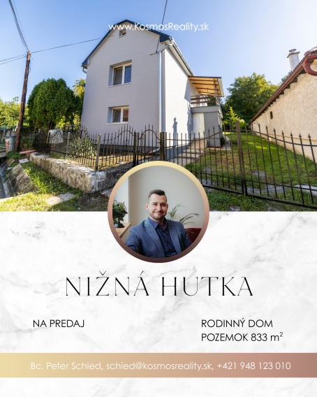 Rodinný dom s veľkým pozemkom v Nižnej Hutke//