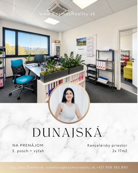Reprezentatívny obchodný priestor, 35m2, Dunajská, Košice